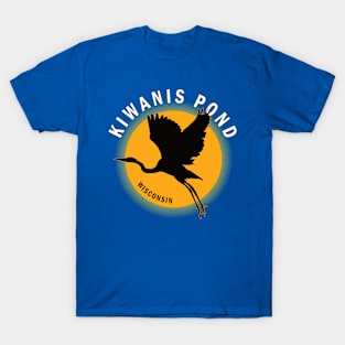 Kiwanis Pond in Wisconsin Heron Sunrise T-Shirt